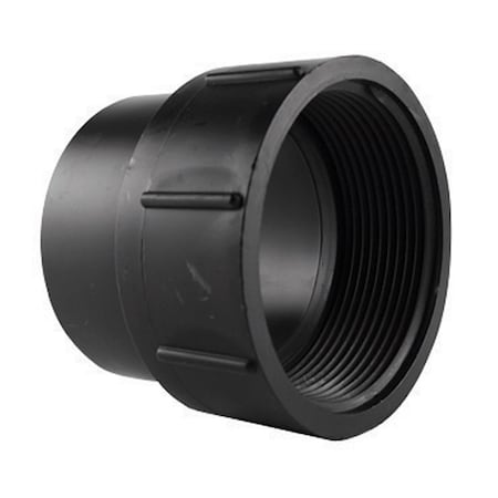 Charlotte Pipe And Foundry Charlotte Pipe 4 in. Spigot X 4 in. D FPT ABS Cleanout ABS001051200